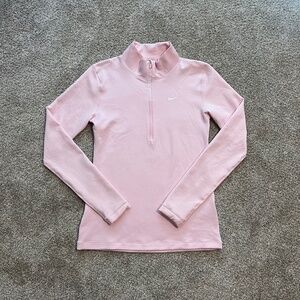 Nike Pink Dri-fit Quarter Zip Jacket Large